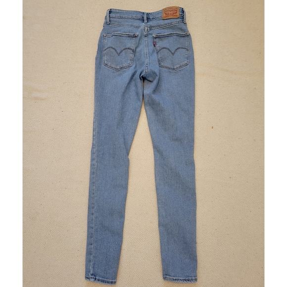 721 HIGH RISE SKINNY WOMEN'S JEANS light wash Size 25 - Picture 2 of 10